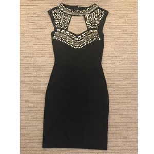 Bebe Bodycon Embellished Dress